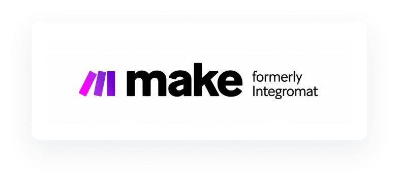 Badge met logo van Make